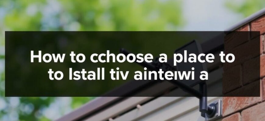 Как выбрать идеальное место для установки антенны цифрового ТВ: практическое руководство