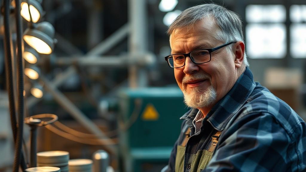 a man at the factory. a man at the factory.фото