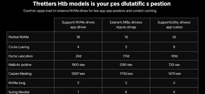 Сравнение разных моделей ТВ‑приставок по поддержке внешних накопителей NVMe для быстрой загрузки приложений и кэширования контента