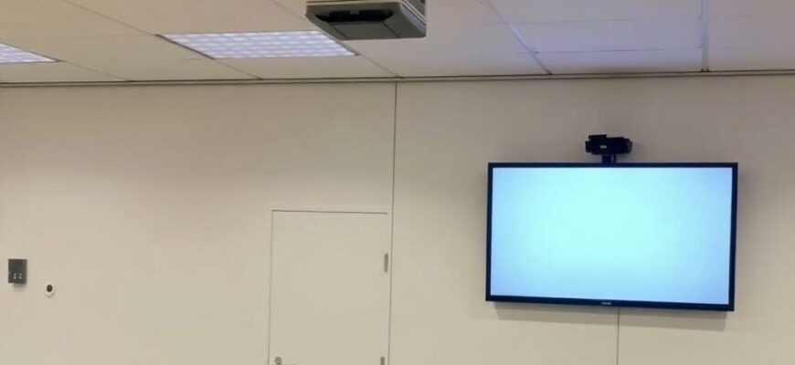 ТВ‑оборудование для лектория: дублирование экрана на проектор и ТВ одновременно