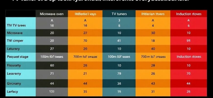 Сравнение разных типов ТВ‑тюнеров по устойчивости к высокочастотным помехам от бытовой техники (микроволновки, индукционные плиты)