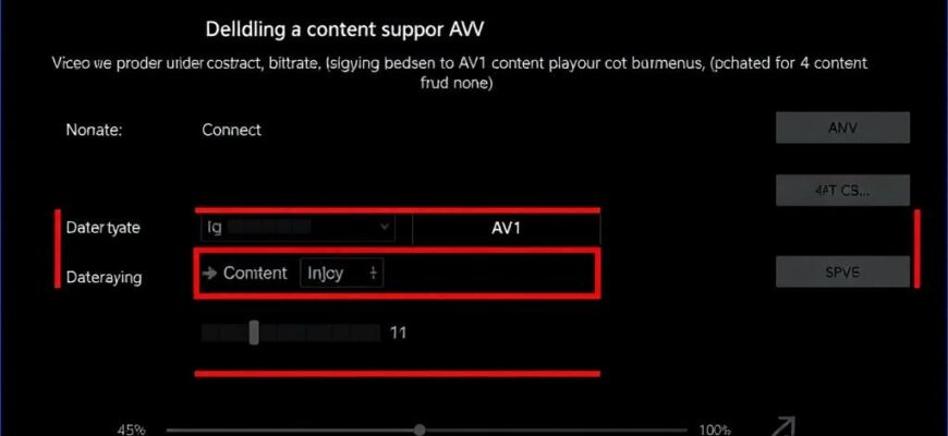 Как проверить поддержку воспроизведения контента в формате AV1 с учётом битрейта и скорости интернет‑канала