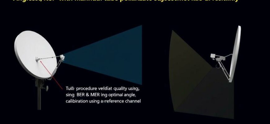 Антенны с возможностью ручной подстройки поляризации для приёма сигналов от спутников на разных орбитальных позициях: методика настройки, проверка качества сигнала по BER и MER, критерии выбора оптимального угла и калибровки по эталонному каналу