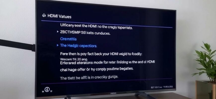Как проверить исправность HDMI‑кабеля при появлении артефактов и периодическом пропадании сигнала с помощью диагностического режима ТВ