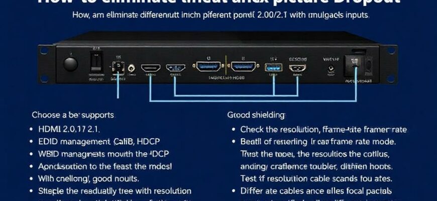 Как устранить периодическое пропадание картинки при использовании HDMI-переключателя с несколькими входами: поддержка HDMI 2.0/2.1, EDID, HDCP и проверка совместимости