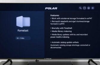 Настройка ТВ на телевизорах Polar: особенности работы с внешними накопителями, форматированными в exFAT, ограничения по размеру файлов, скорости чтения/записи, совместимости с функциями TimeShift, записи эфира, индексации медиатеки, обработки метаданных и автоматического обновления каталога при подключении/отключении накопителя