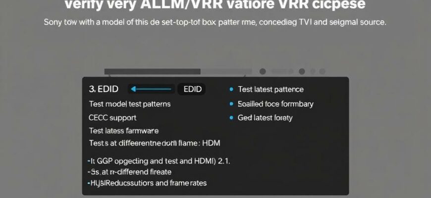 Как проверить совместимость технологий ALLM и VRR с вашей ТВ‑приставкой, ТВ и источником через HDMI 2.1