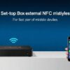 ТВ‑приставки с поддержкой внешних модулей NFC для быстрого сопряжения с мобильными устройствами