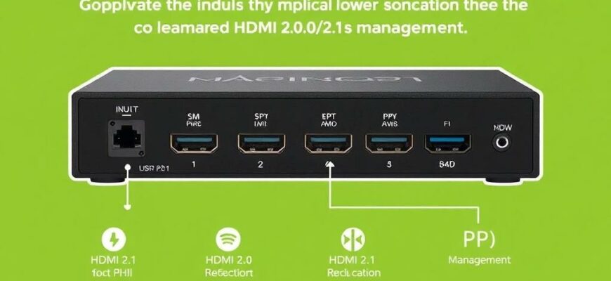 Как устранить периодическое пропадание картинки при использовании HDMI‑переключателя с несколькими входами за счёт выбора устройства с поддержкой HDMI 2.0/2.1 и EDID‑управления