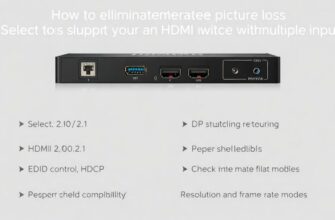 Как устранить периодическое пропадание картинки при использовании HDMI‑переключателя с несколькими входами: выбор устройства с поддержкой HDMI 2.0/2.1, EDID‑управления, HDCP, качественного экранирования и проверки совместимости режимов разрешения и частоты кадров