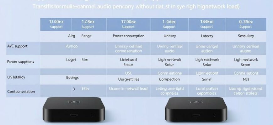 Сравнение разных моделей ТВ‑приставок по поддержке внешних модулей Bluetooth 5.2+ для передачи многоканального звука без задержек и синхронизации с акустическими системами: дальность действия, поддержка кодеков, энергопотребление, совместимость с ОС и влияние на стабильность соединения при высокой нагрузке сети, а также тестирование качества звука и задержек в разных сценариях использования